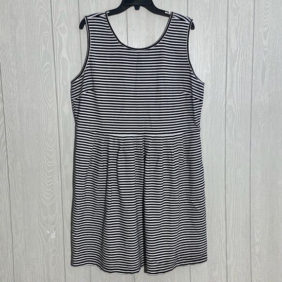 Tommy Hilfiger Blue/White Stripe Sleeveless Dress Size XXL - Picture 1 of 3